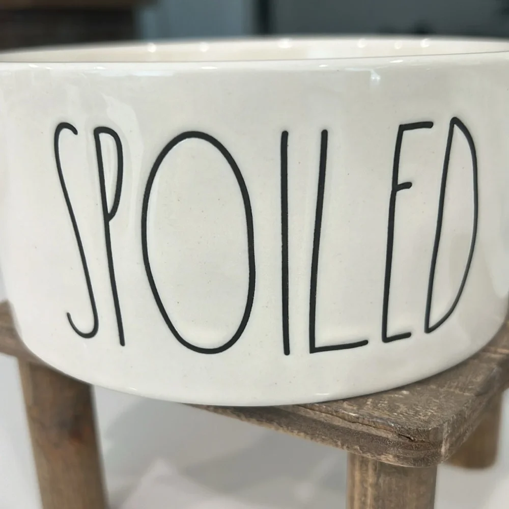 Cute. Rae Dunn SPOILED🐾 BOWL..